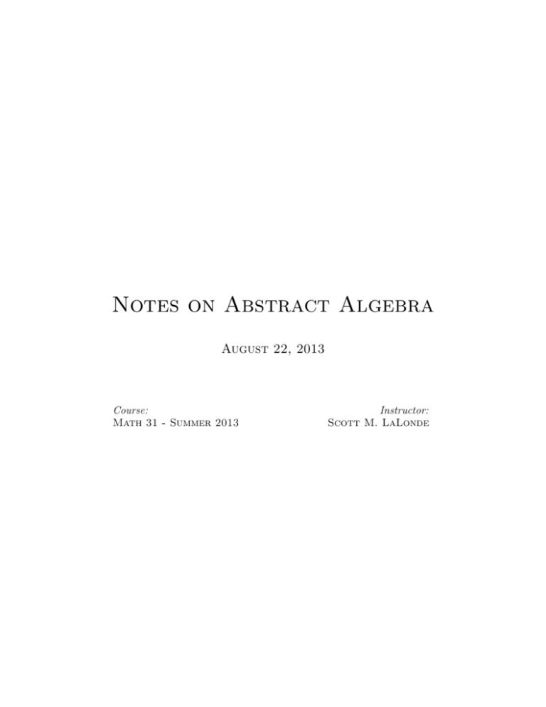 notes-on-abstract-algebra