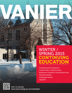 EDUCATION - Vanier College