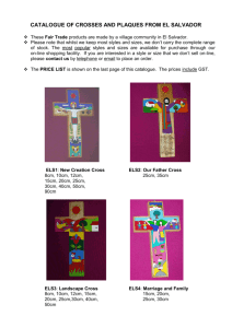 catalogue of crosses and plaques from el salvador