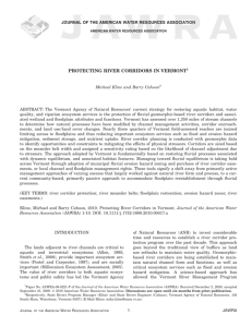 Protecting River Corridors in Vermont