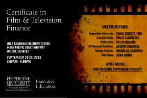 Certificate in Film & Television Finance