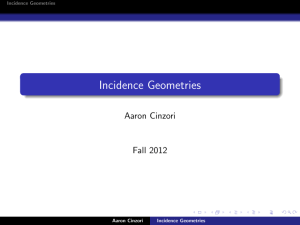 1.4 Incidence Geometries Slides