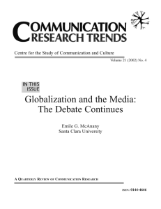 Globalization and the Media: The Debate Continues