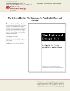 Designing for People of all Ages and Abilities