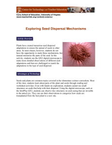 Exploring Seed Dispersal Mechanisms