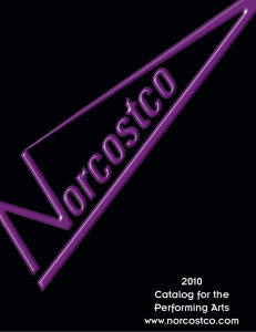 2010 Catalog for the Performing Arts www.norcostco.com