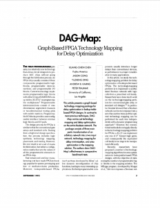 DAG-Map: graph-based FPGA technology mapping for delay