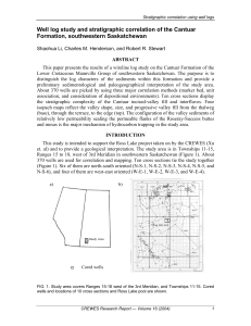 Well log study and stratigraphic correlation of the Cantuar Formation