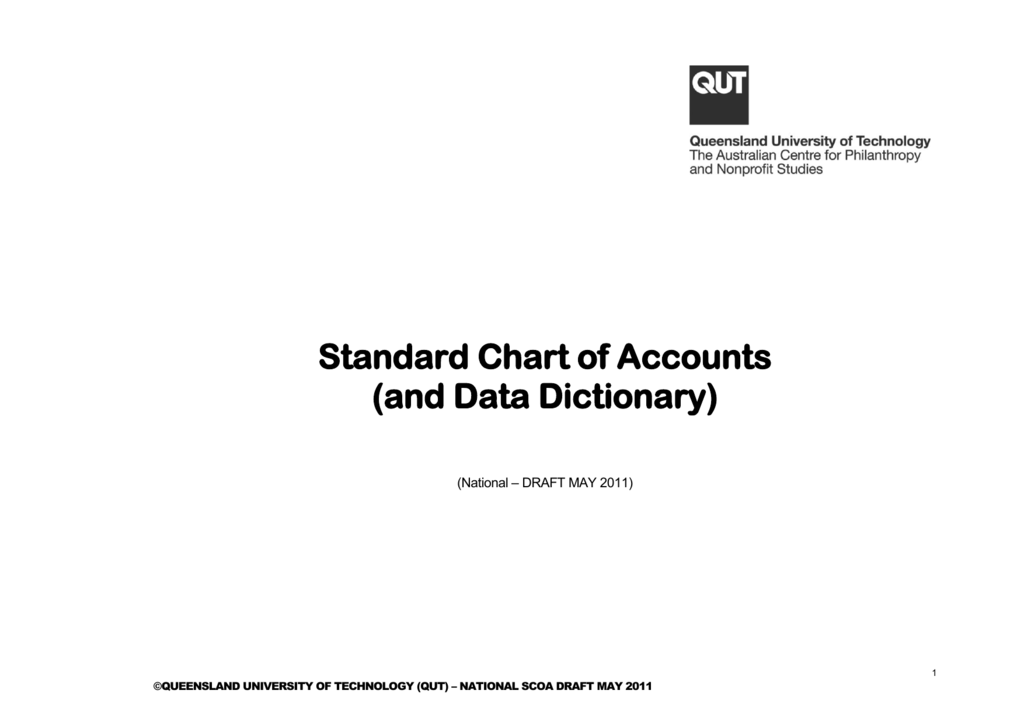 Standard Chart Of Accounts Non Profit