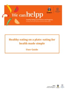 Healthy eating on a plate: eating for health made simple