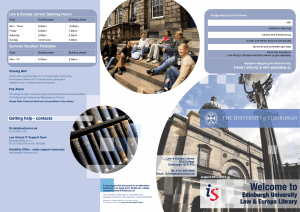 Getting help - contacts - University of Edinburgh
