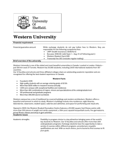 Western University - University of Sheffield