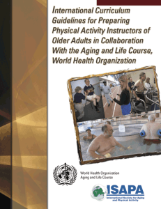 Guidelines for Preparing Physical Activity of Older Adults