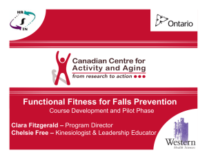 Functional Fitness for Falls Prevention