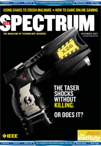 THE TASER SHOCKS WITHOUT KILLING. OR DOES IT?