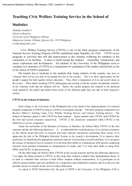 National service training programme essay
