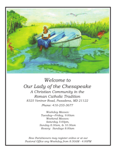 February 22, 2015 - Our Lady of the Chesapeake