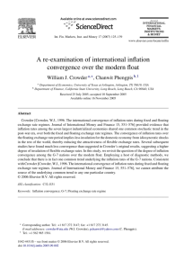 A re-examination of international inflation convergence over the
