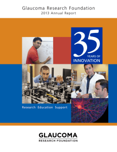 our Annual Report - Glaucoma Research Foundation