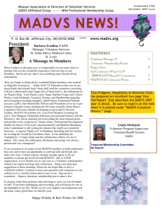 MADVS Newsletter December 2007
