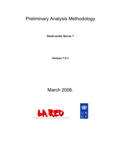 Preliminary Analysis Methodology March 2006.