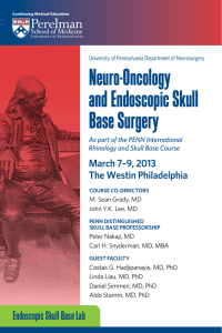 Neuro-Oncology and Endoscopic Skull Base Surgery