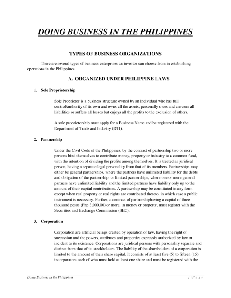 thesis about small business in the philippines