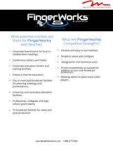 What Are FingerWorks Competitive Strengths?