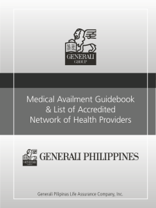 Medical Availment Guidebook & List of Accredited Network of Health