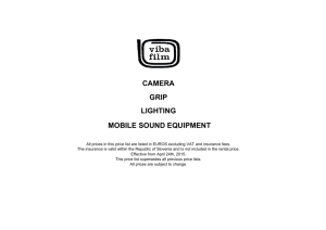 camera grip lighting mobile sound equipment