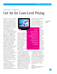 Get Set for Loan-Level Pricing