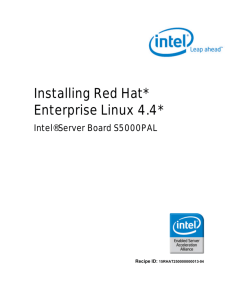 Installing Red Hat* Enterprise Linux 4.4