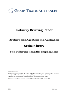 Industry Briefing Paper