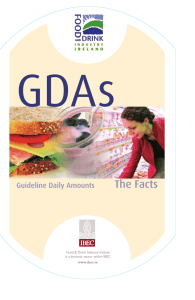 GDAs - the facts - Food and Drink Industry Ireland