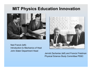 MIT Physics Education Innovation