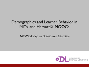 Workshop On Data Driven Education