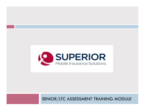 senior/ltc assessment training module