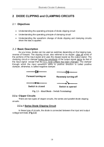 2 DIODE CLIPPING and CLAMPING CIRCUITS