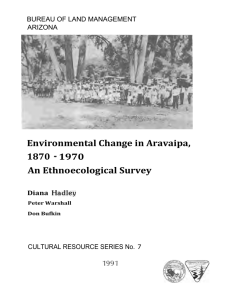 Environmental Change in Aravaipa, 1870