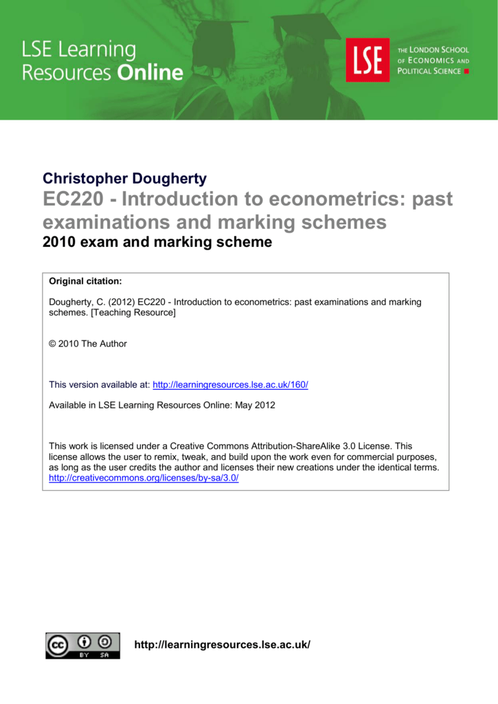 (EC220) LSE Learning Resources Online