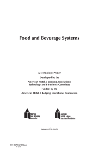 Food and Beverage Systems - American Hotel & Lodging Association