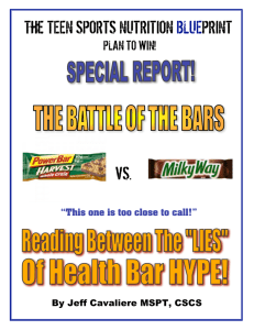 Energy Bar Myths - Sports Nutrition Blueprint