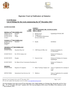 Supreme Court of Judicature of Jamaica