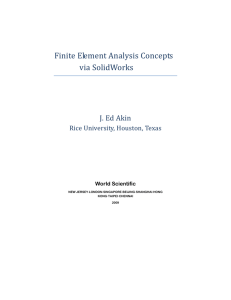 Finite Element Analysis Concepts via SolidWorks