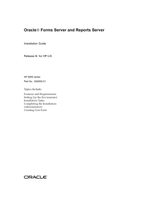 Oracle   Forms Server and Reports Server