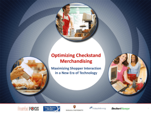 Optimizing Checkstand Merchandising - Front