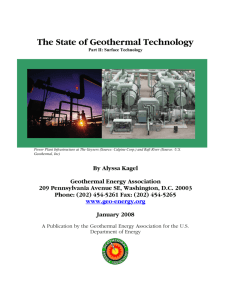 The State of Geothermal Technology