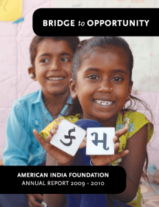 Annual Report - American India Foundation