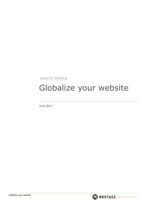 Globalize your website
