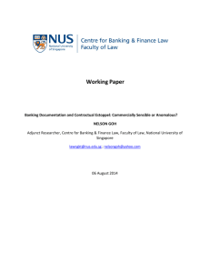Banking Documentation and Contractual Estoppel